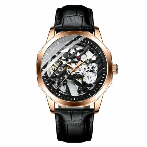 Mechanical Automatic Hollow Out Famous Watch For Men