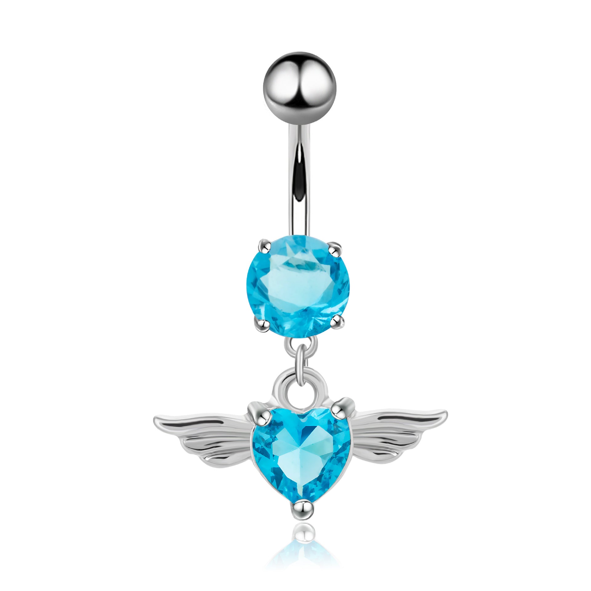 Love Heart-Shaped Belly Button Piercing Jewelry