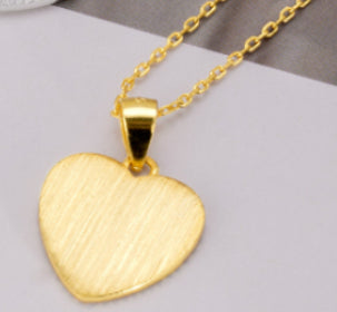 925 Sterling Silver Simple Gold-plated Simple Necklace