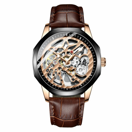 Mechanical Automatic Hollow Out Famous Watch For Men