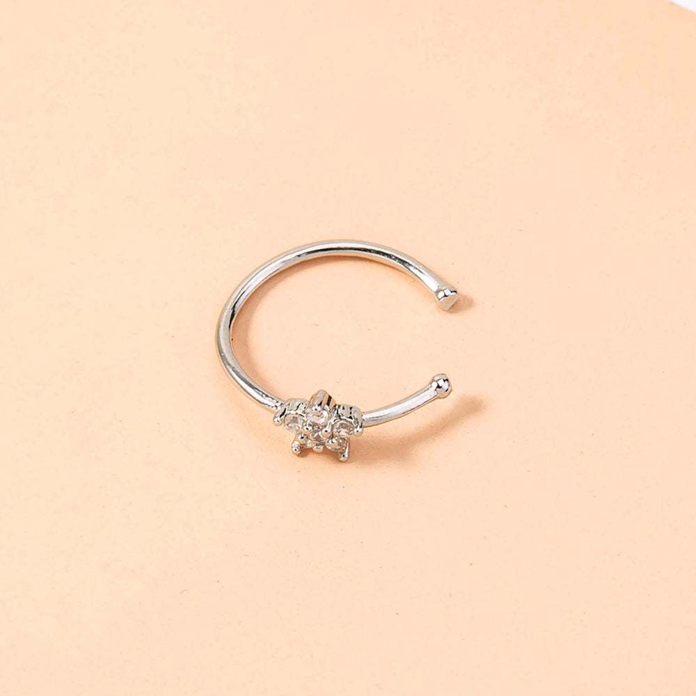 Niche Star Nose Ring Piercing Jewelry Fashion