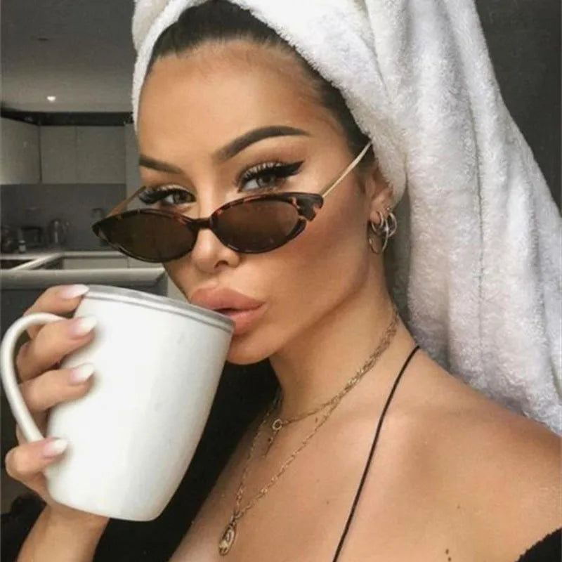 Ladies Cat Eye Women’s Sunglasses – UV400, Small Frame