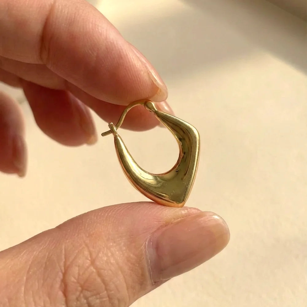 Creative Gold Stainless Steel Hoops