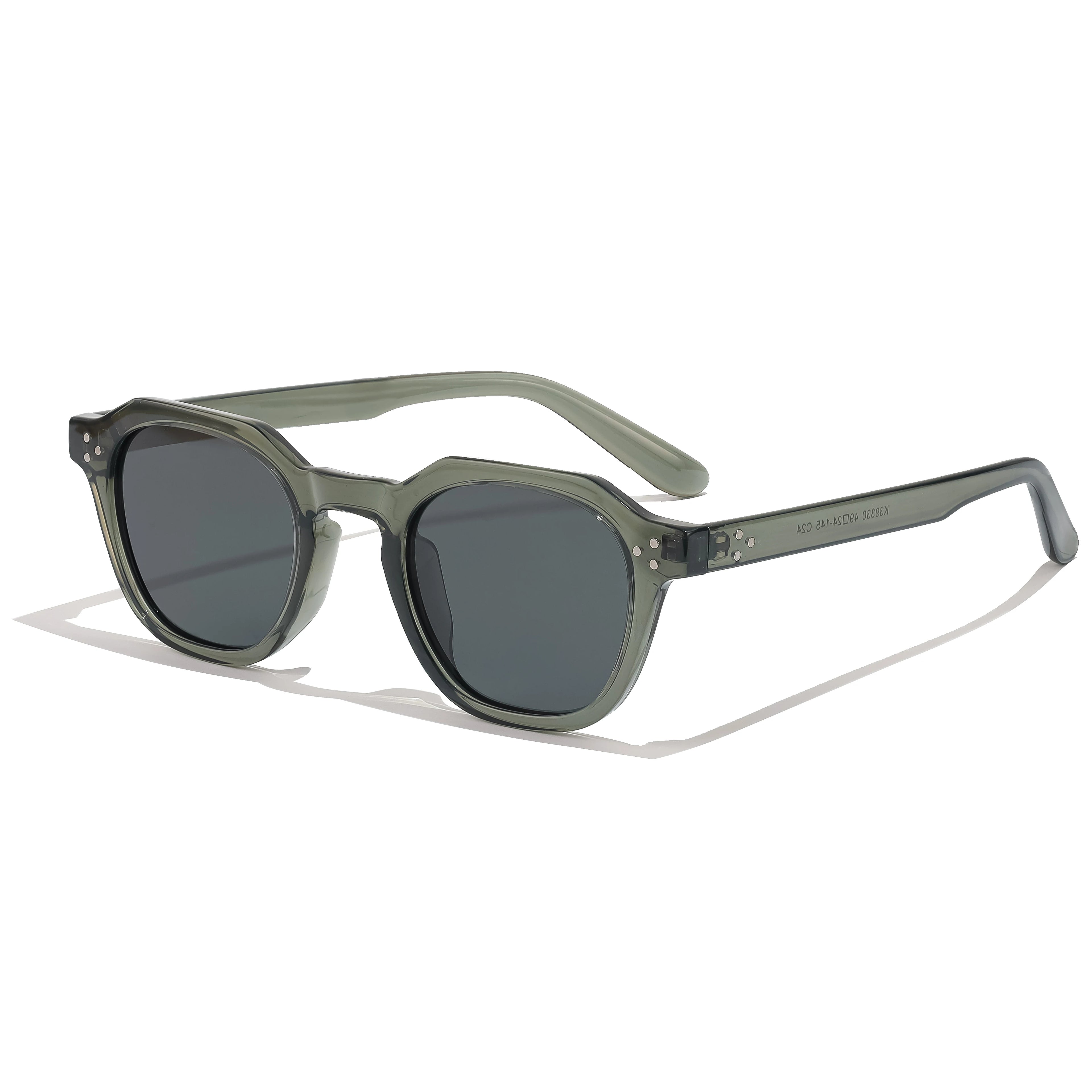 CATERSIDE Retro Polarized Unisex Sunglasses – TR90 Polygon Frame, Ultralight