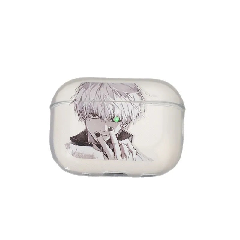 Tokyo Ghoul Ken Kaneki AirPods Case – Soft Silicone Protective Cover