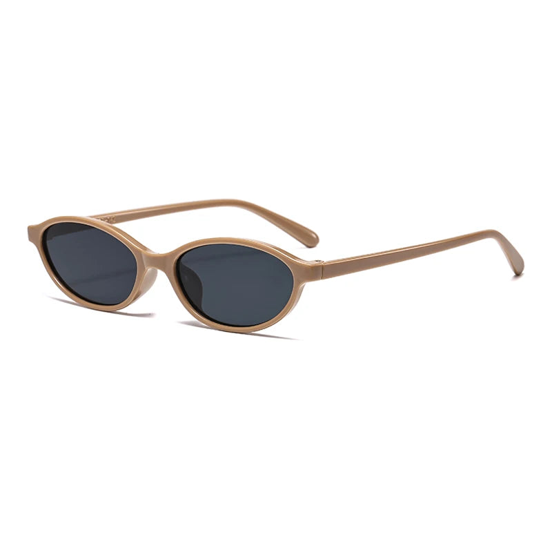 Retro Oval & Cat-Eye Sunglasses – Trendy Small Frame, Fashionable Sun Protection