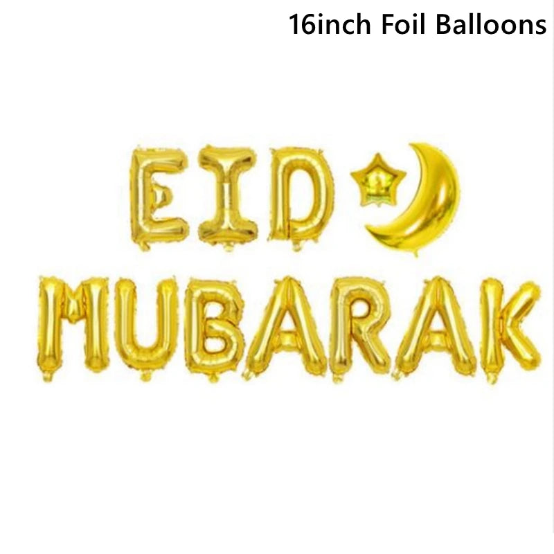 Eid Mubarak Balloons – 10PCS Set