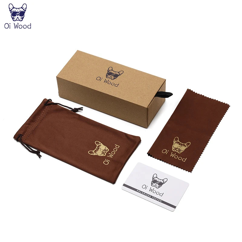 Oi Wood Men’s Sunglasses – Polarized, UV Protection, Eco-Friendly