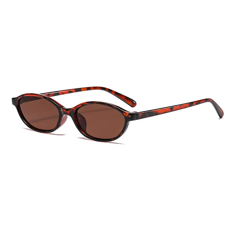 Retro Oval & Cat-Eye Sunglasses – Trendy Small Frame, Fashionable Sun Protection