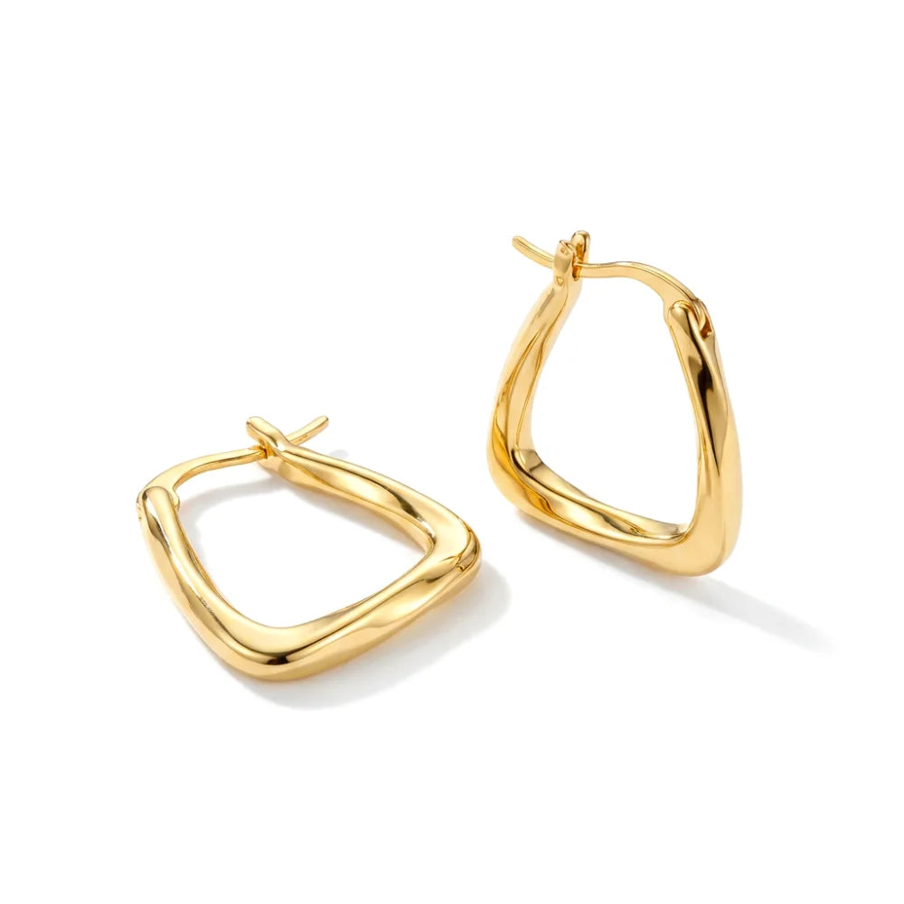 Creative Gold Stainless Steel Hoops