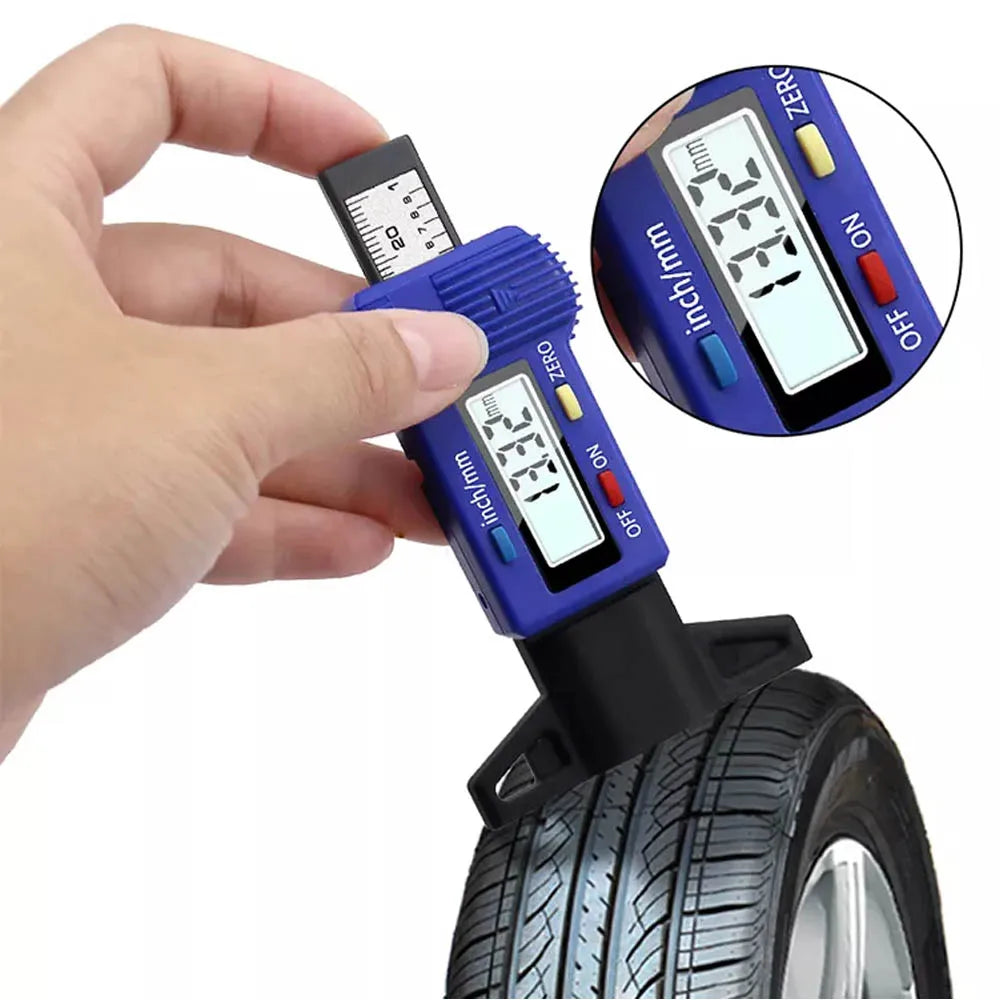 Digital Car Tyre Depth Gauge – Accurate, Safe, and Easy to Use