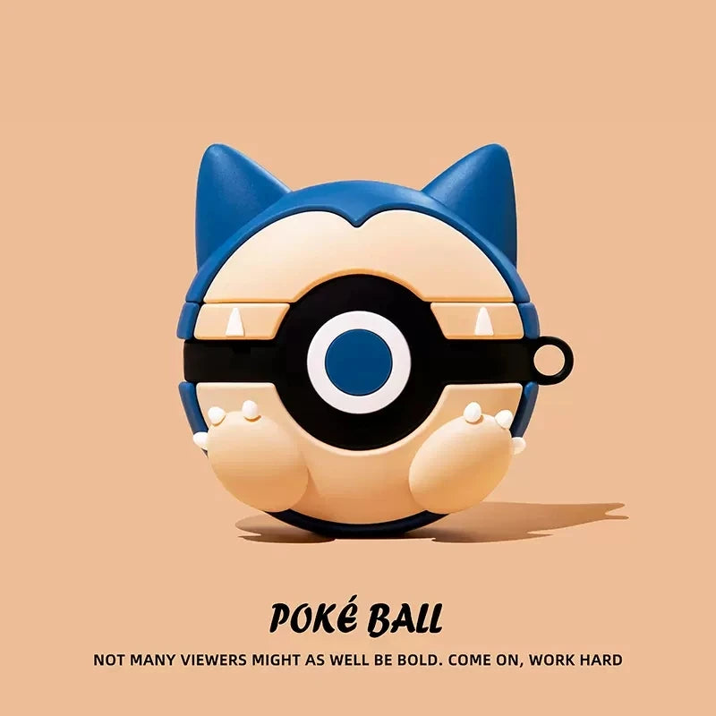 Pokeball Silicone AirPods Case – Cute Cartoon
