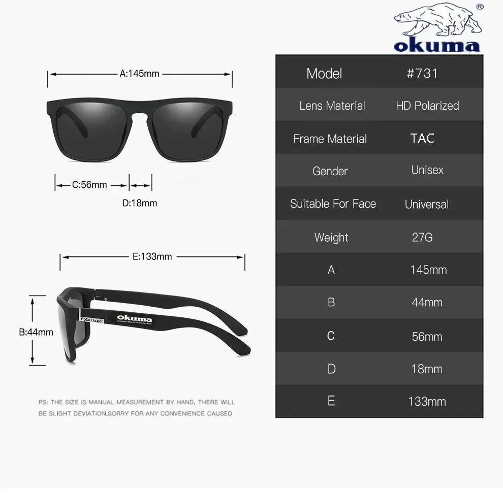 Okuma UV400 Polarized Sunglasses – Men & Women Outdoors