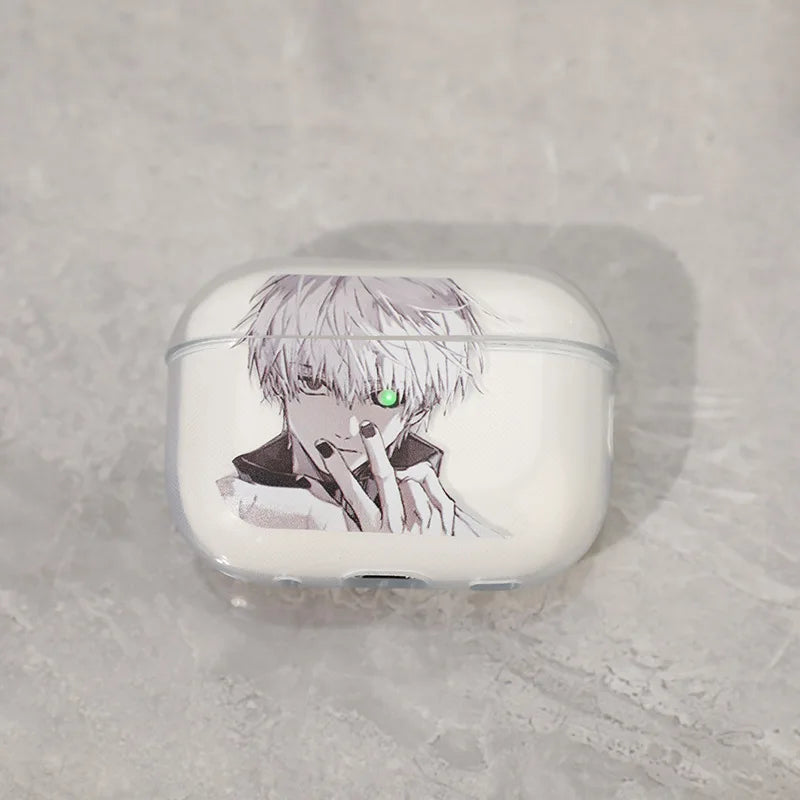 Tokyo Ghoul Ken Kaneki AirPods Case – Soft Silicone Protective Cover