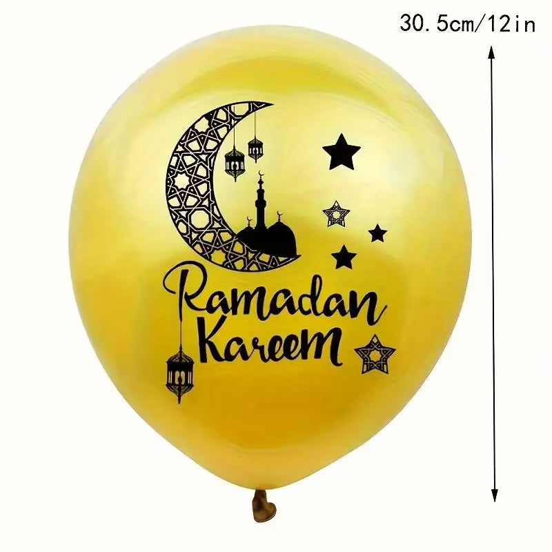 Ramadan & Eid Latex Balloon Set – 20pcs
