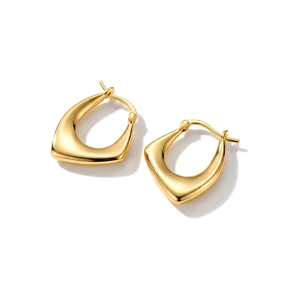 Creative Gold Stainless Steel Hoops