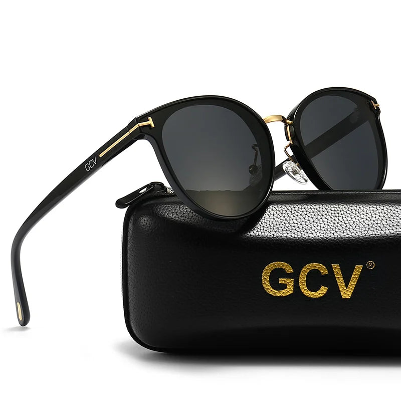 2025 GCV Polarized Cat Eye Women’s Sunglasses – Ultralight Frame