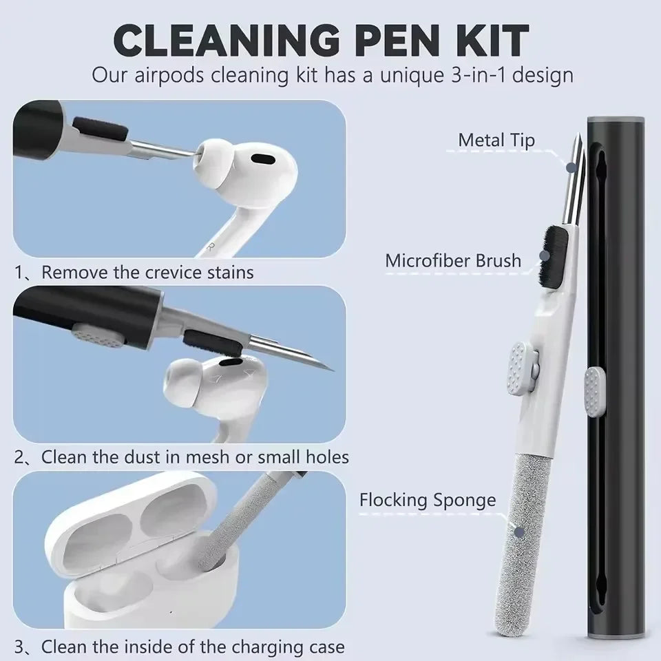 AirPods Pro 2 Silicone Case with Cleaner Pen Kit – 1st & 2nd Gen