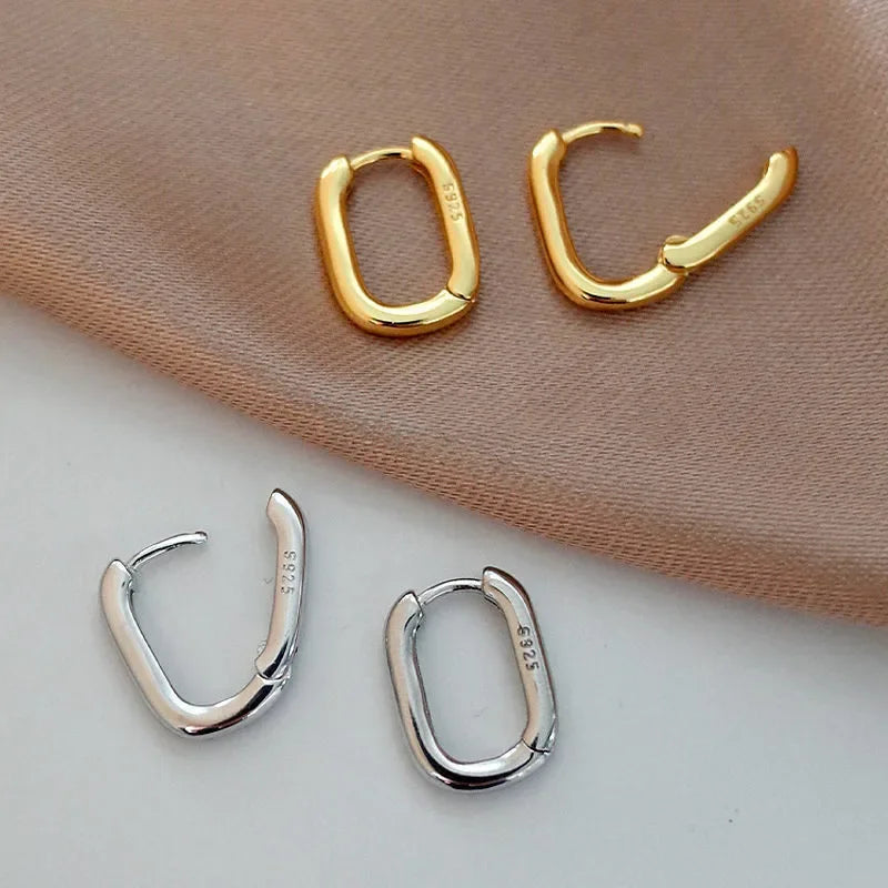 Bold Chunky Hoop Earrings – Stainless Steel Fashion
