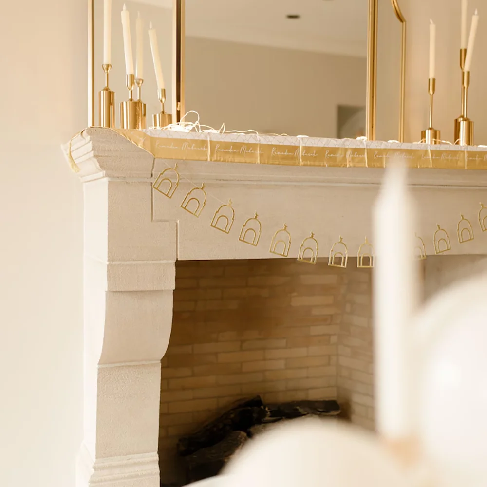 Masjid Silhouette Banner – Ramadan & Eid Al-Fitr Decoration