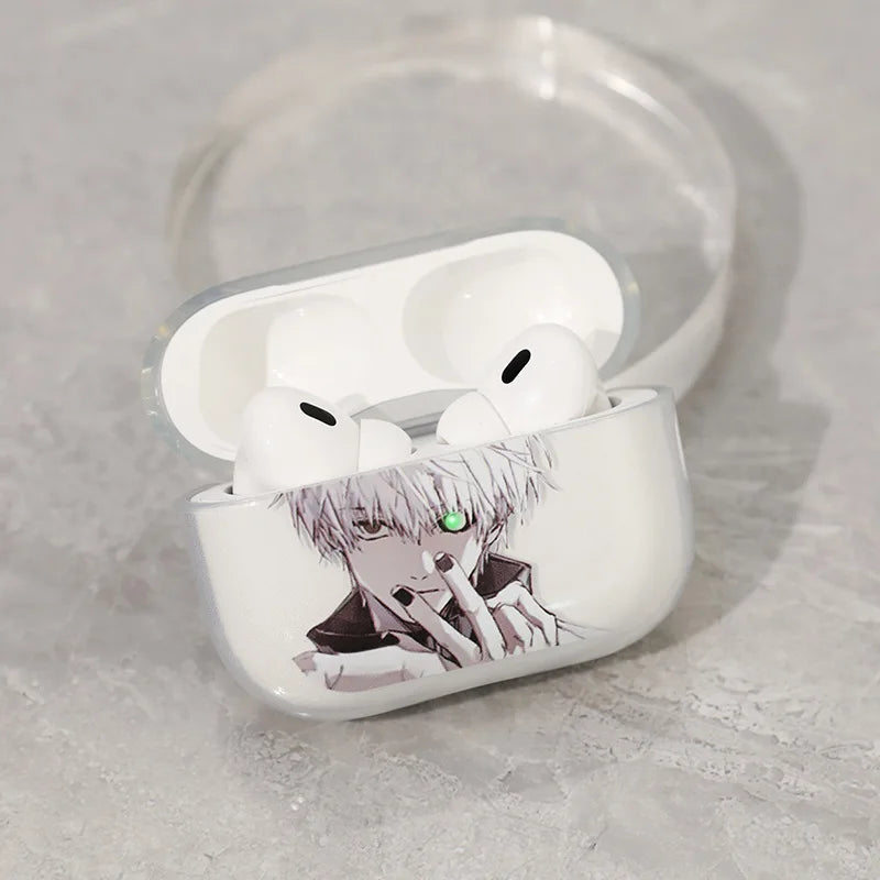 Tokyo Ghoul Ken Kaneki AirPods Case – Soft Silicone Protective Cover