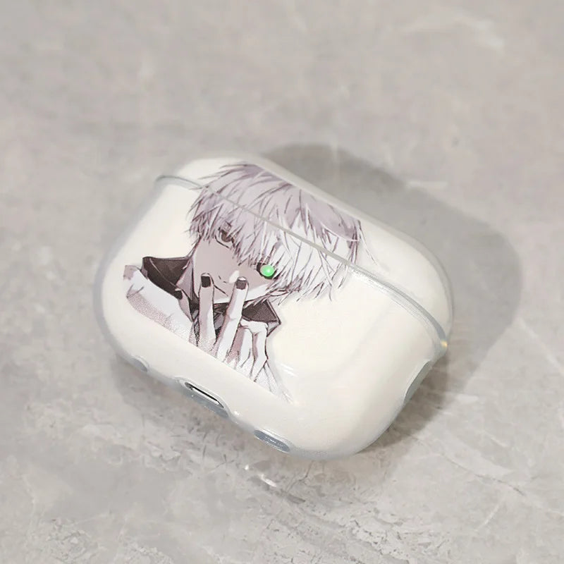 Tokyo Ghoul Ken Kaneki AirPods Case – Soft Silicone Protective Cover