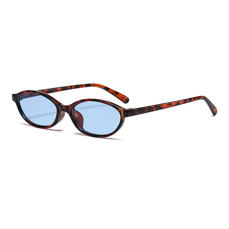 Retro Oval & Cat-Eye Sunglasses – Trendy Small Frame, Fashionable Sun Protection