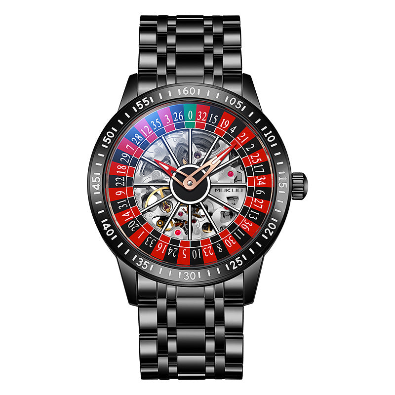Waterproof Luminous Gambling Plate Men's Automatic Mechanical Watch