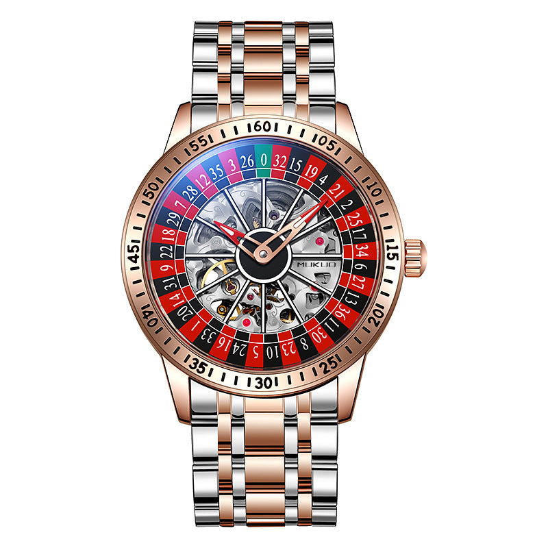 Waterproof Luminous Gambling Plate Men's Automatic Mechanical Watch