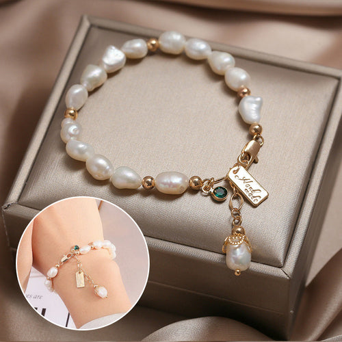 Natural Zircon Pearl Bracelet - Fashion Luxury Jewelry