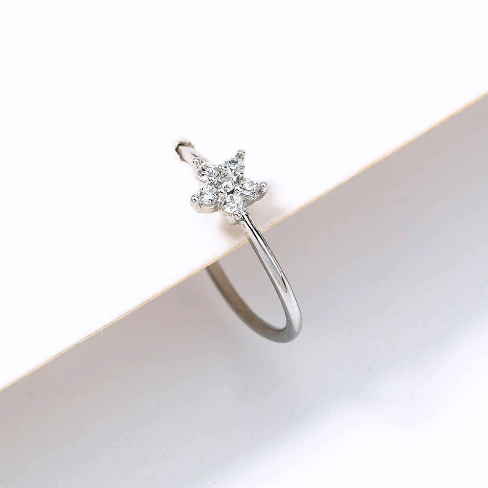 Niche Star Nose Ring Piercing Jewelry Fashion