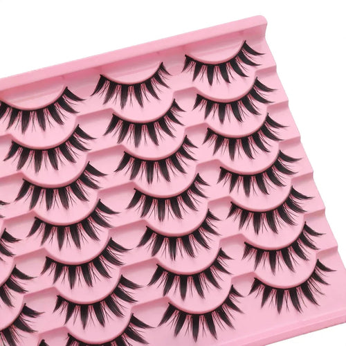 Thick Hard Bristle Fake Eyelashes 14 Pairs One Piece Whole Eyelash For