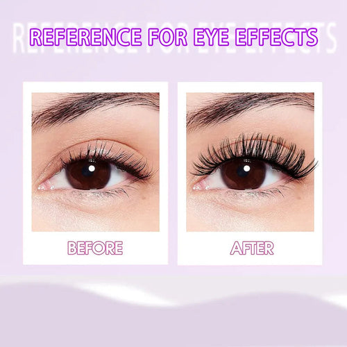 10 Pairs Russian Curl Thick Long Lashes With Glue Tweezers Brush