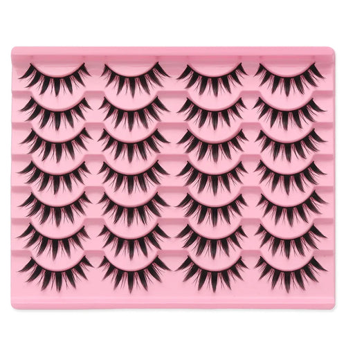 Thick Hard Bristle Fake Eyelashes 14 Pairs One Piece Whole Eyelash For
